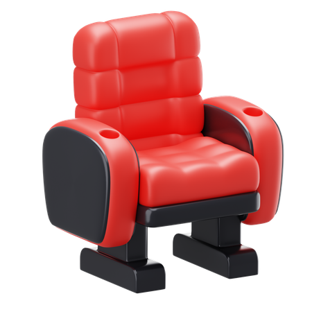 Silla de cine  3D Icon