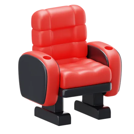 Silla de cine  3D Icon