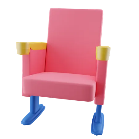 Silla de cine  3D Icon