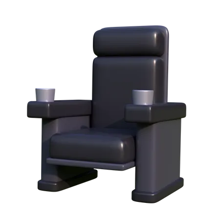 Ilustracion De Icono 3 D De Cinema Chair Perfecta Para El Diseno De Interfaz De Usuario De Tema De Cine 3D Icon