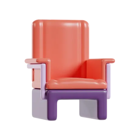 Silla de cine  3D Icon