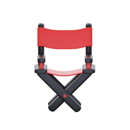 Silla de director de cine  3D Icon