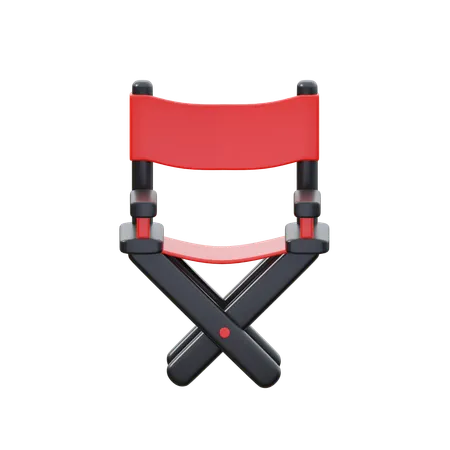 Silla de director de cine  3D Icon