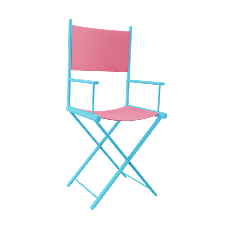 Silla de directores de cine  3D Icon