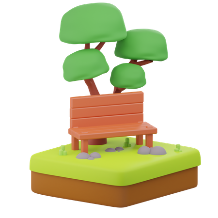 Silla de jardin  3D Icon