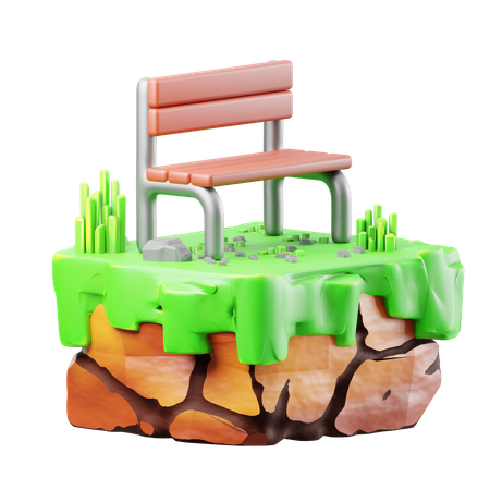 Silla de jardin  3D Icon