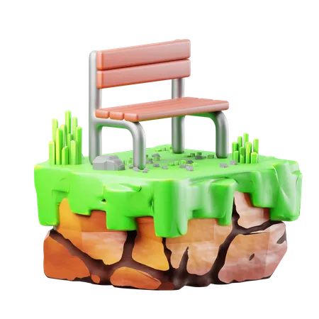 Silla de jardin  3D Icon