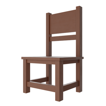 Silla de madera  3D Icon