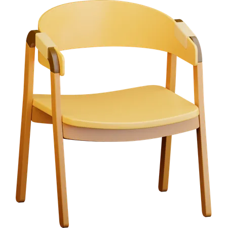 Silla de madera  3D Icon