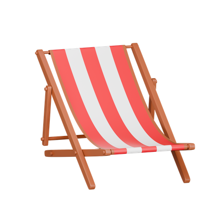 Silla de playa  3D Icon