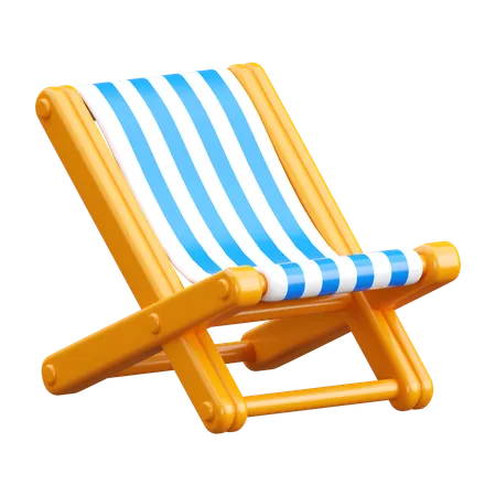 Silla de playa  3D Icon