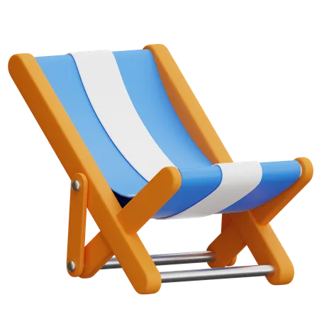 Silla de playa  3D Icon