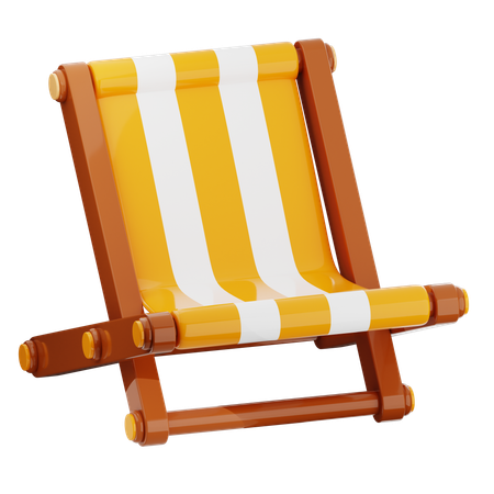 Silla de playa  3D Icon