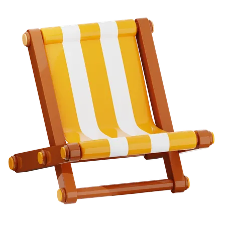 Silla de playa  3D Icon