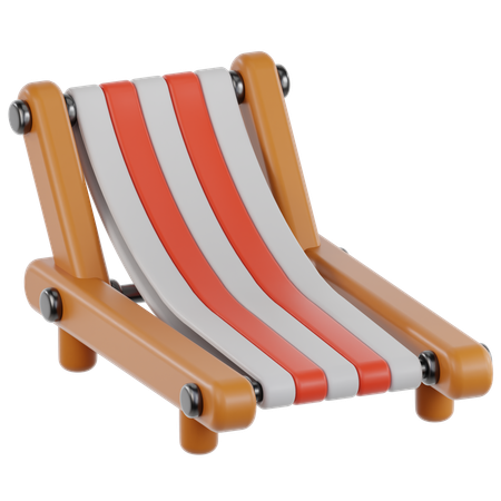 Silla de playa  3D Icon