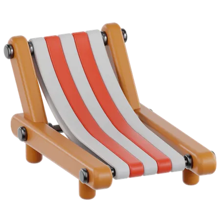 Silla de playa  3D Icon