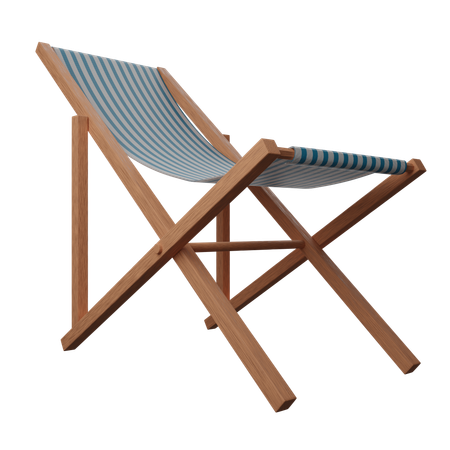 Silla de playa  3D Icon