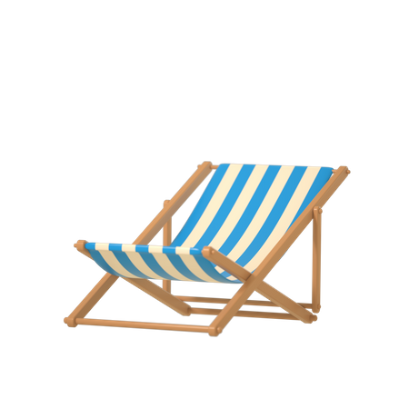 Silla de playa  3D Illustration