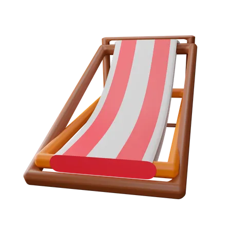 Silla de playa  3D Icon