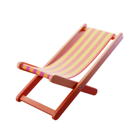 Silla de playa  3D Illustration