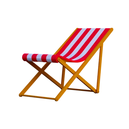 Silla de playa  3D Illustration