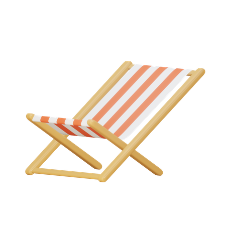 Silla de playa  3D Illustration