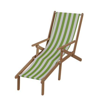 Silla de playa  3D Illustration