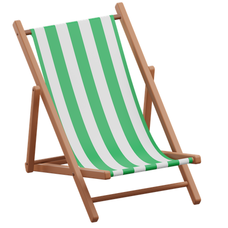 Silla de playa  3D Icon