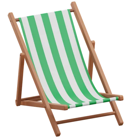 Silla de playa  3D Icon