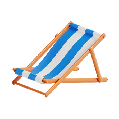 Silla de playa  3D Icon