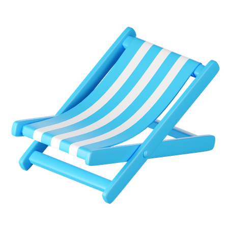 Silla de playa  3D Icon