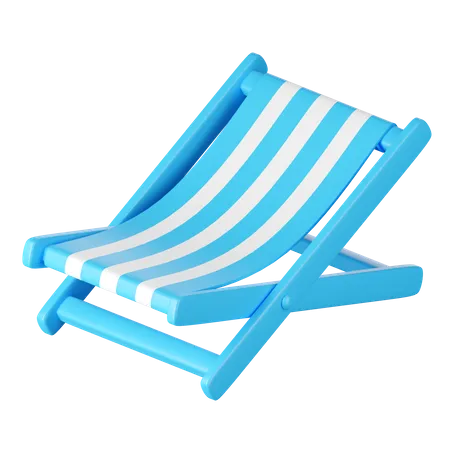 Silla de playa  3D Icon