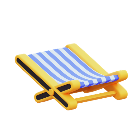 Silla de playa  3D Icon