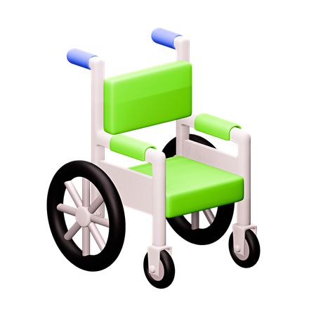 Silla de ruedas  3D Icon