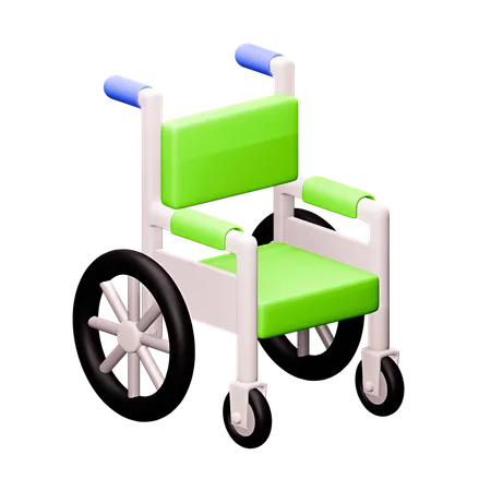 Silla de ruedas  3D Icon