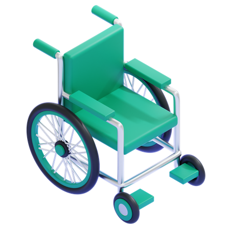 Silla de ruedas  3D Icon