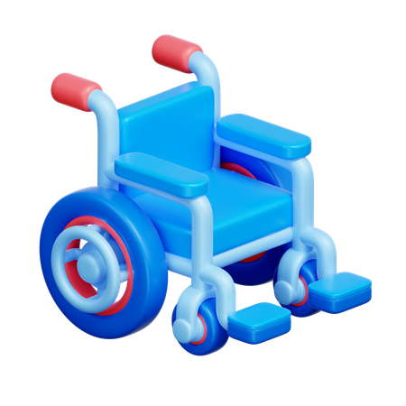 Silla de ruedas  3D Icon