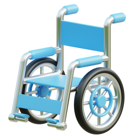 Silla de ruedas  3D Icon