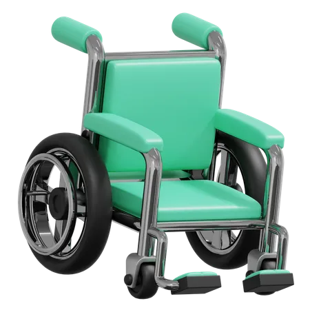 Silla de ruedas  3D Icon