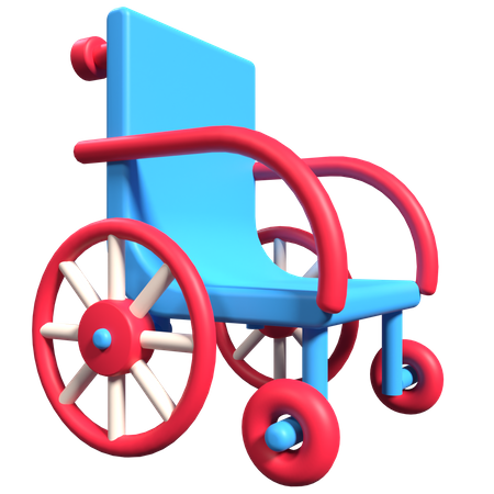 Silla de ruedas  3D Illustration