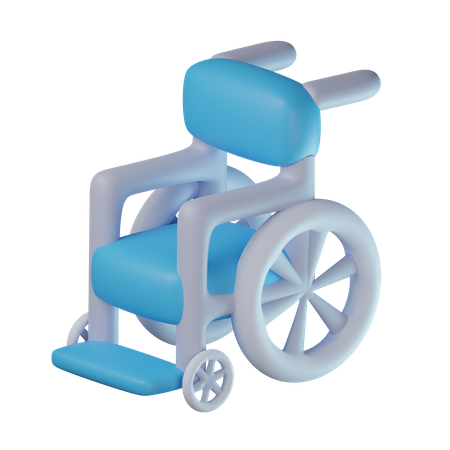 Silla de ruedas  3D Icon