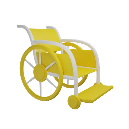 Silla de ruedas  3D Icon