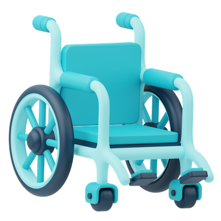 Silla de ruedas  3D Icon