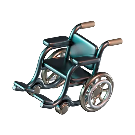 Silla de ruedas  3D Icon