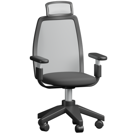 Silla de trabajo 3D Icon