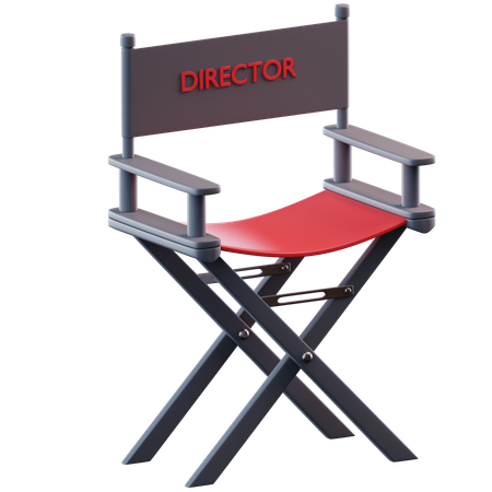 Silla directora  3D Icon