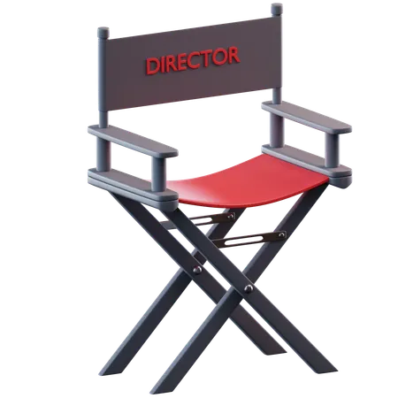 Silla directora  3D Icon