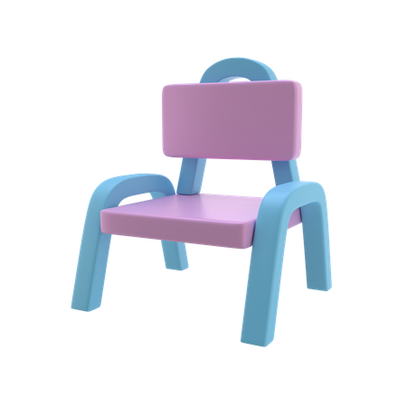 Silla de escuela  3D Icon