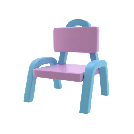 Silla de escuela  3D Icon