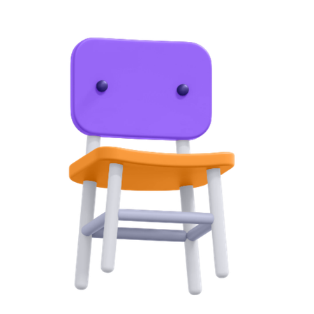 Silla de escuela  3D Icon